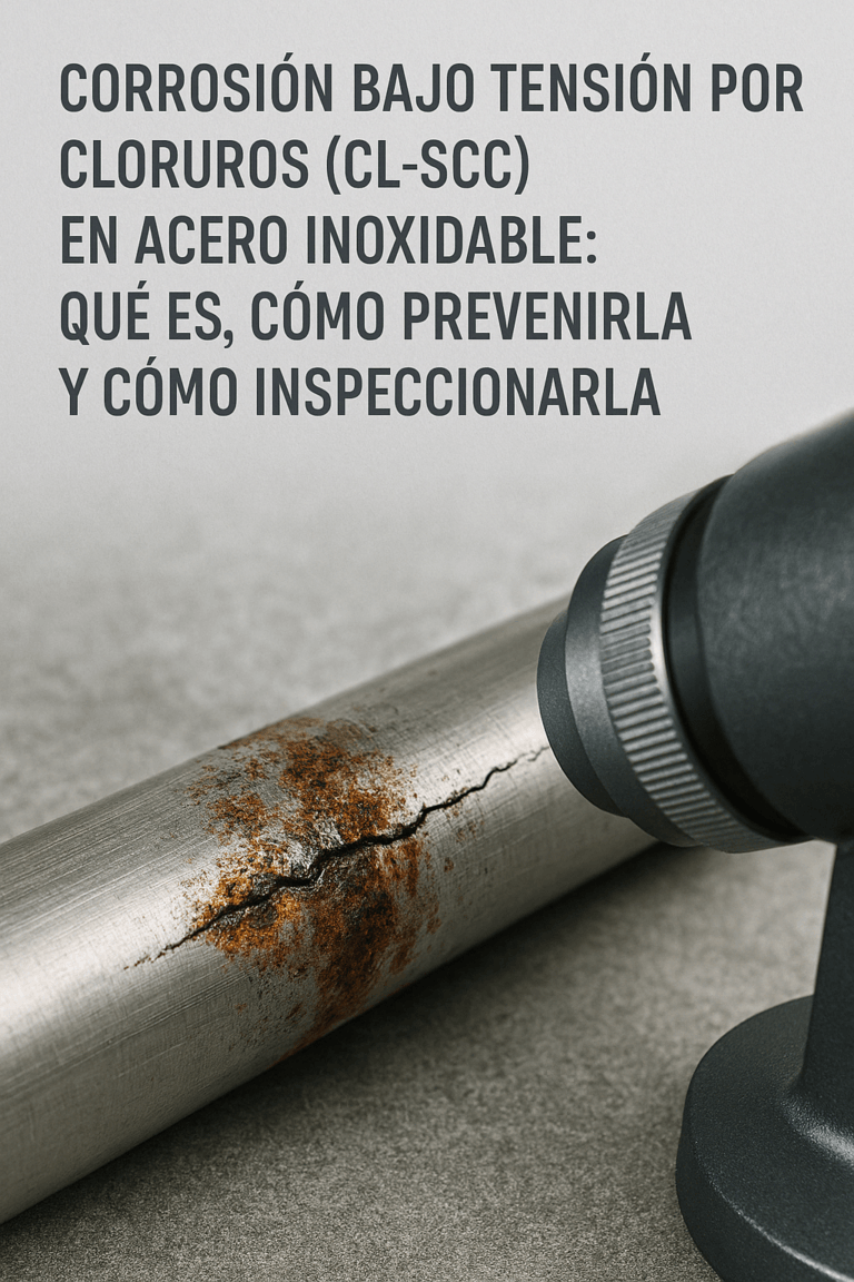 Corrosión bajo tensión por cloruros en acero inoxidable