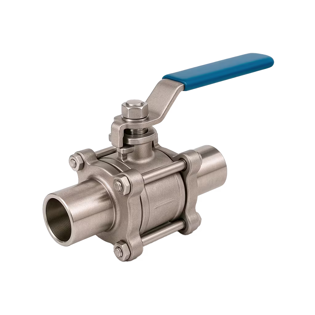 Válvulas de acero inoxidable para control de flujo en aplicaciones industriales.